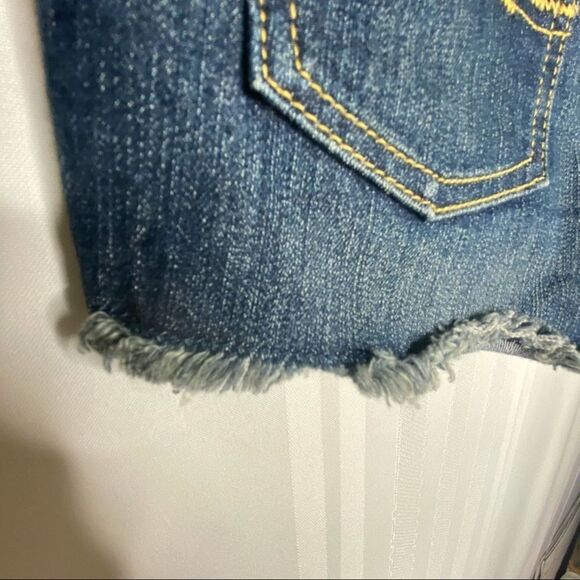 Lucky Brand Riley Short Raw Hem Denim Shorts Size 10 Girl's Summer Cotton Blend - Picture 9 of 10